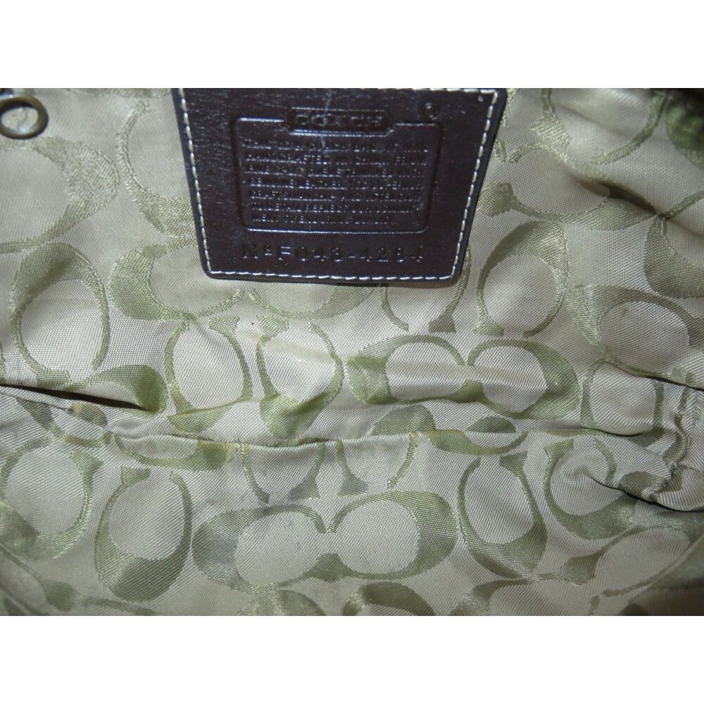 Coach 2004 Soho Suede & Leather Demi Hobo Handbag in Denim Gray Blue 4284 - Picture 6 of 12